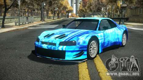 Nissan Skyline R34 Dibofas S2 para GTA 4