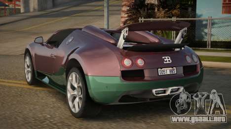 Bugatti Veyron Roadster para GTA San Andreas