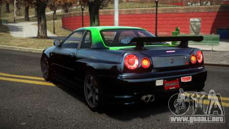 Nissan Skyline R34 Dezro S9 para GTA 4