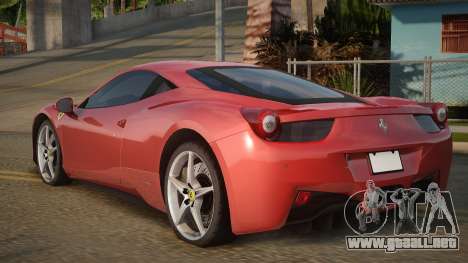 Ferrari 458 Italia Secrom para GTA San Andreas