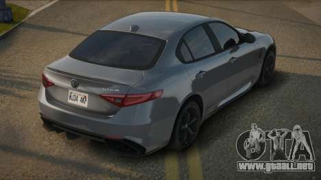 Alfa Romeo Giulia Norfas para GTA San Andreas