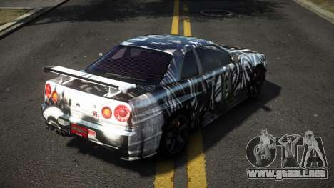 Nissan Skyline R34 Dezro S6 para GTA 4