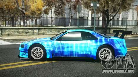 Nissan Skyline R34 Dibofas S2 para GTA 4