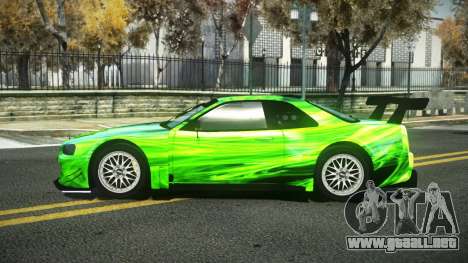 Nissan Skyline R34 Dibofas S3 para GTA 4