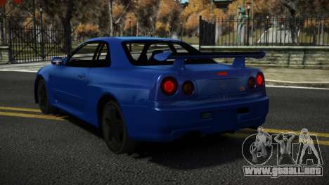 Nissan Skyline R34 Terihos para GTA 4