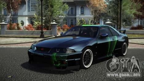 Nissan Skyline R33 Hikoshi S10 para GTA 4