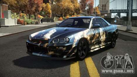 Nissan Skyline R34 Dezro S7 para GTA 4