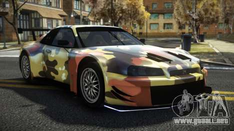 Nissan Skyline R34 Dibofas S8 para GTA 4