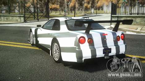 Nissan Skyline R34 Dibofas S1 para GTA 4