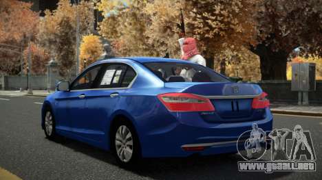 Honda Accord 2017 with Arab Passengers para GTA 4