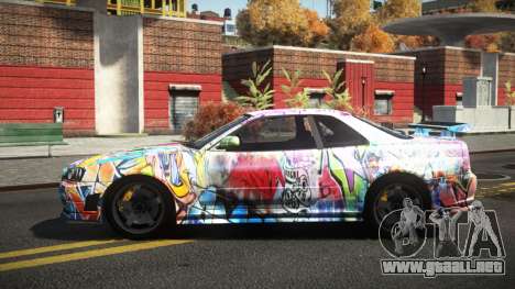 Nissan Skyline R34 Dezro S4 para GTA 4