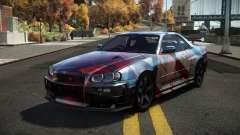 Nissan Skyline R34 Dezro S8 para GTA 4
