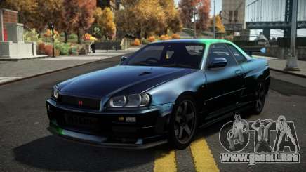 Nissan Skyline R34 Dezro S9 para GTA 4