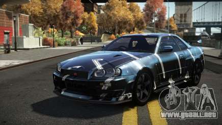 Nissan Skyline R34 Dezro S2 para GTA 4