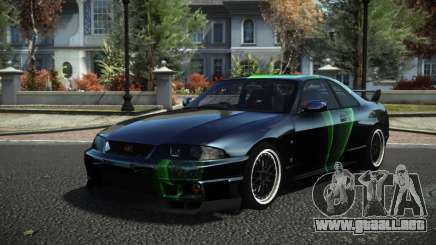 Nissan Skyline R33 Hikoshi S10 para GTA 4