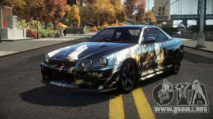 Nissan Skyline R34 Dezro S7 para GTA 4