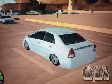 Toyota Etios Sedan (al piso) para GTA San Andreas