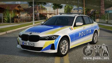 BMW 320i Romanian Police para GTA San Andreas