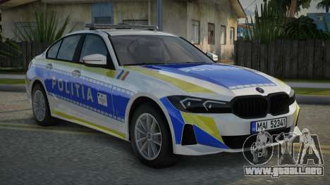 BMW 320i Romanian Police para GTA San Andreas