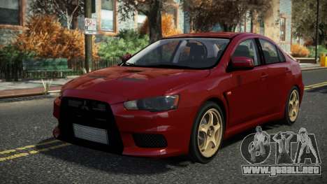 Mitsubishi Lancer Evo X Blaurs para GTA 4