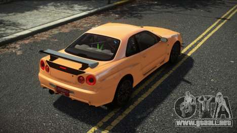Nissan Skyline R34 Reolino para GTA 4