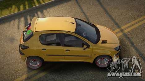 Peugeot 206 Tyho para GTA San Andreas
