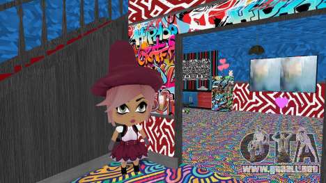 Interior de la casa femenina para GTA San Andreas