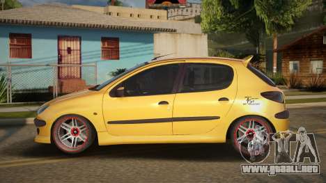 Peugeot 206 Tyho para GTA San Andreas