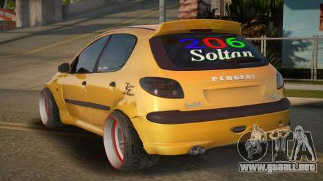 Peugeot 206 Tyho para GTA San Andreas