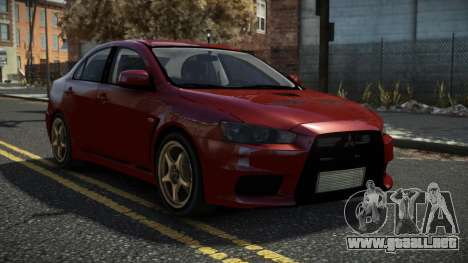 Mitsubishi Lancer Evo X Blaurs para GTA 4