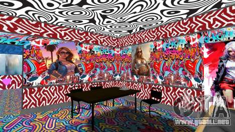 Interior de la casa femenina para GTA San Andreas