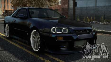 Nissan Skyline R34 Tuhina para GTA 4