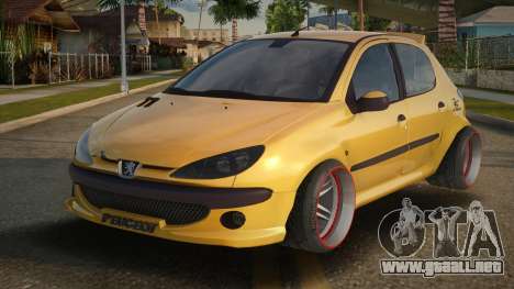 Peugeot 206 Tyho para GTA San Andreas