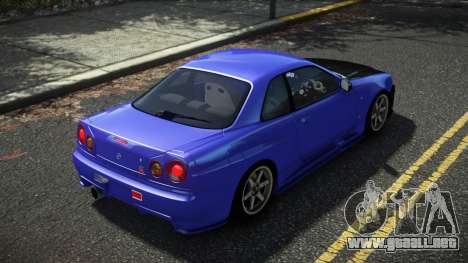 Nissan Skyline R34 Tolab para GTA 4