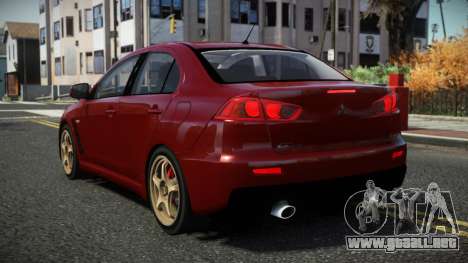 Mitsubishi Lancer Evo X Blaurs para GTA 4