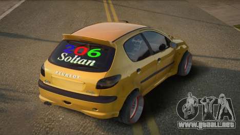 Peugeot 206 Tyho para GTA San Andreas