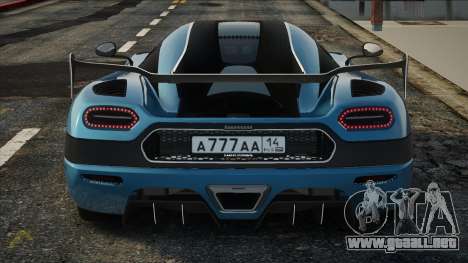 Koenigsegg Agera [Ripper] para GTA San Andreas