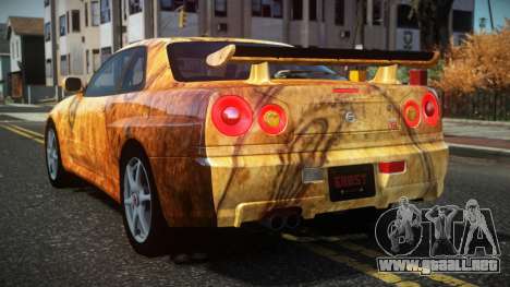 Nissan Skyline R34 Drujo S9 para GTA 4