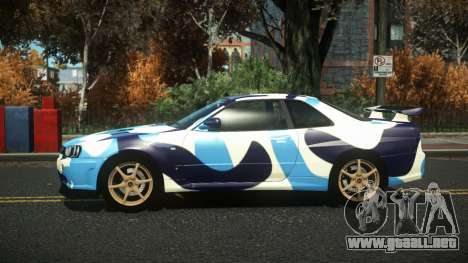 Nissan Skyline R34 Nazuxy S8 para GTA 4