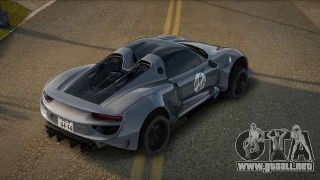 Porsche 918 Dusta para GTA San Andreas