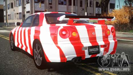 Nissan Skyline R34 Cusvar S5 para GTA 4