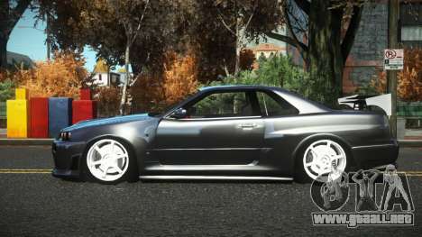Nissan Skyline R34 Naqlo para GTA 4