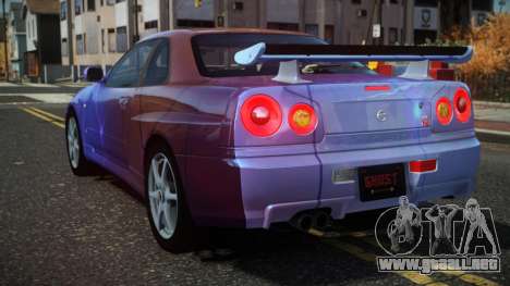 Nissan Skyline R34 Drujo S8 para GTA 4