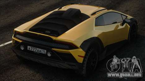 Lamborghini Huracan Sterrato Yellow para GTA San Andreas