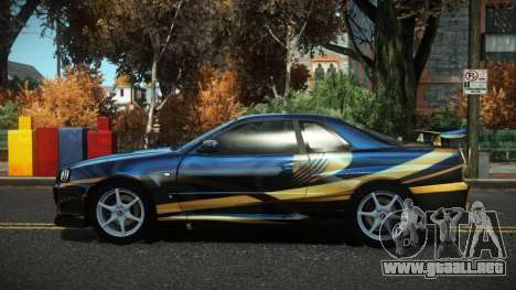 Nissan Skyline R34 Drujo S4 para GTA 4