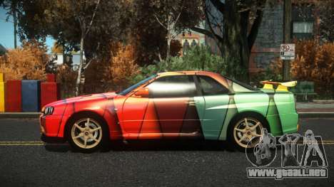 Nissan Skyline R34 Nazuxy S5 para GTA 4