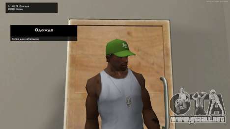 Gorra Sweeta para GTA San Andreas