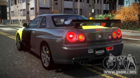 Nissan Skyline R34 Cusvar S9 para GTA 4