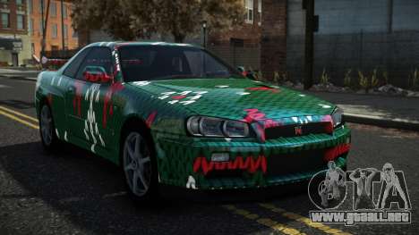 Nissan Skyline R34 Drujo S13 para GTA 4