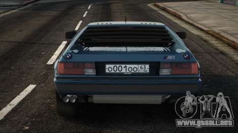 Bmw M1 Stock para GTA San Andreas